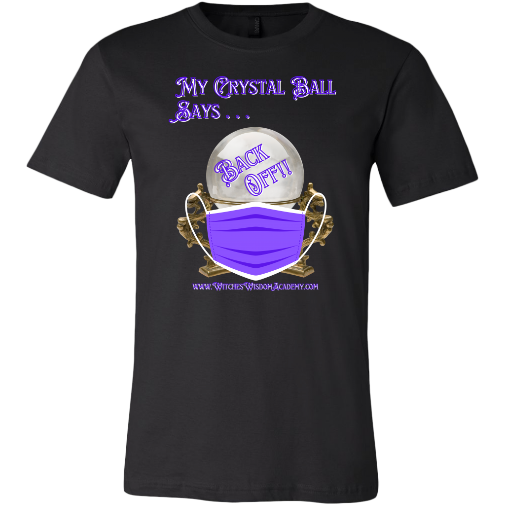 Crystal Ball "Back Off" Mask - Canvas Mens Shirt