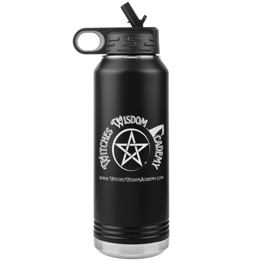 Witches Wisdom Academy Pentacle - Water Bottle (32oz)