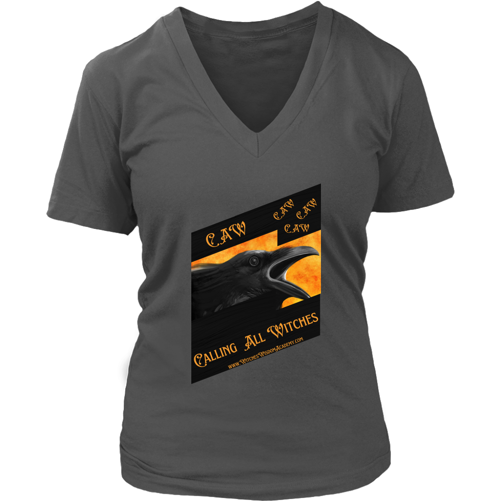 CAW Calling All Witches - District Womens V-Neck