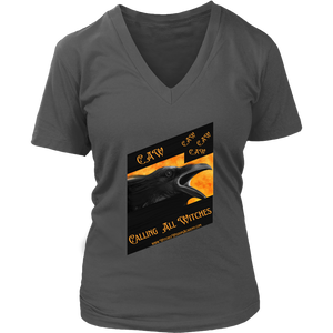 CAW Calling All Witches - District Womens V-Neck