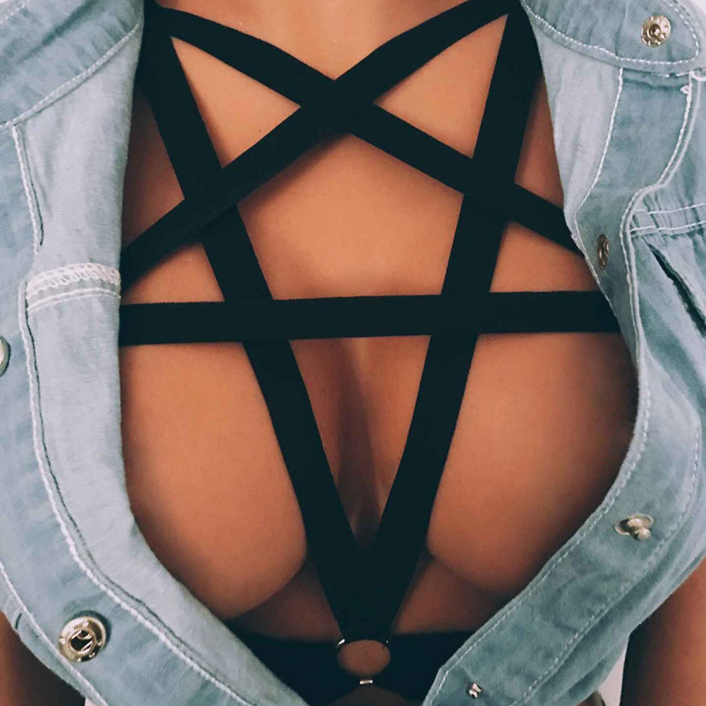 Sexy Pentagram Body Harness