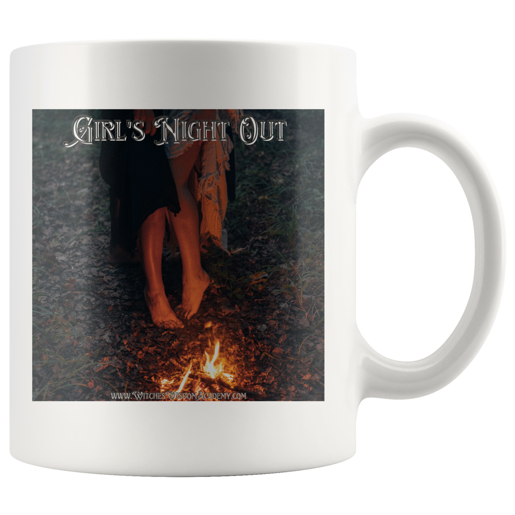 Girls Night Out, Forest - Mug, White