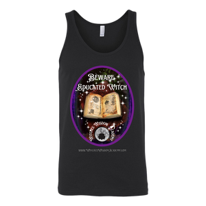 Beware Educated Witch - Canvas Unisex Tank