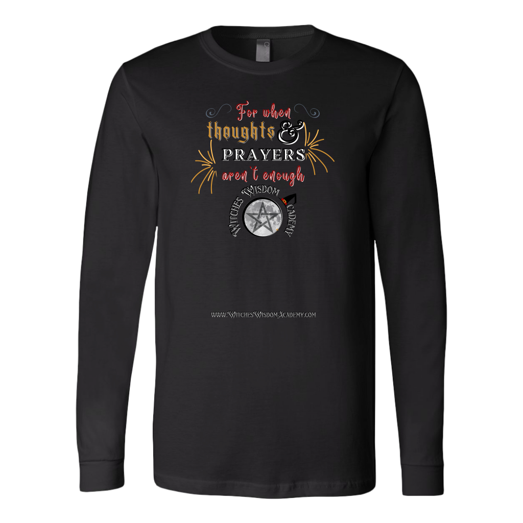 Thoughts & Prayers - Canvas Long Sleeve Shirt