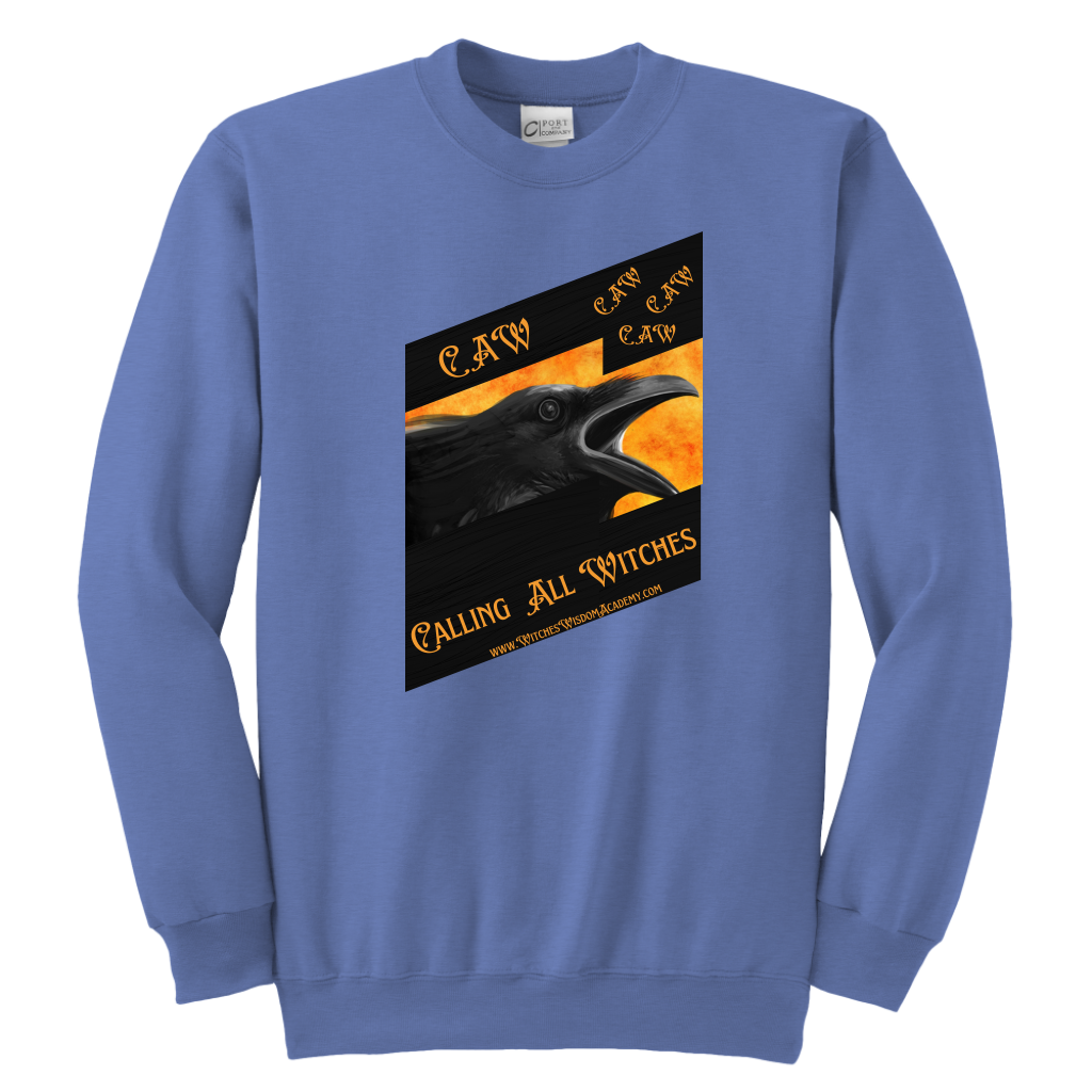 CAW Calling All Witches - Youth Crewneck Sweatshirt