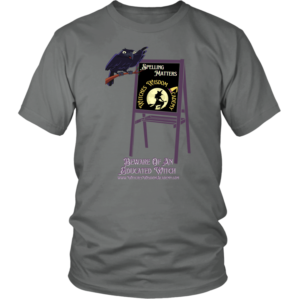 T-Shirt - Spelling Matters, Raven