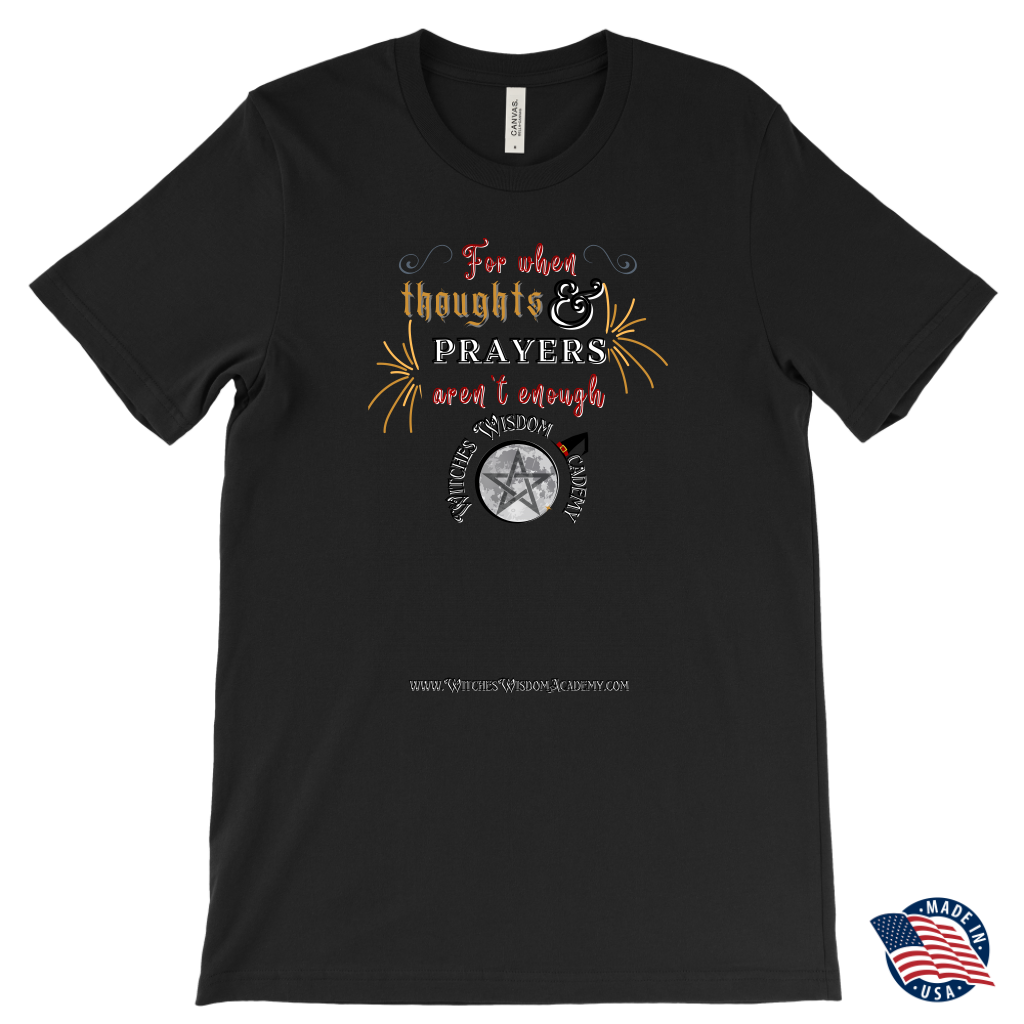 Thoughts & Prayers - Canvas Mens T-Shirt