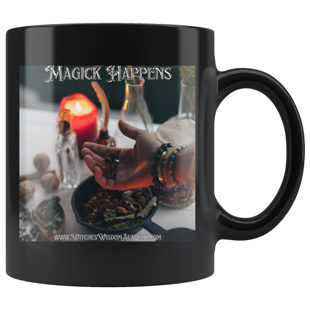 Magick Happens - Mug, Black