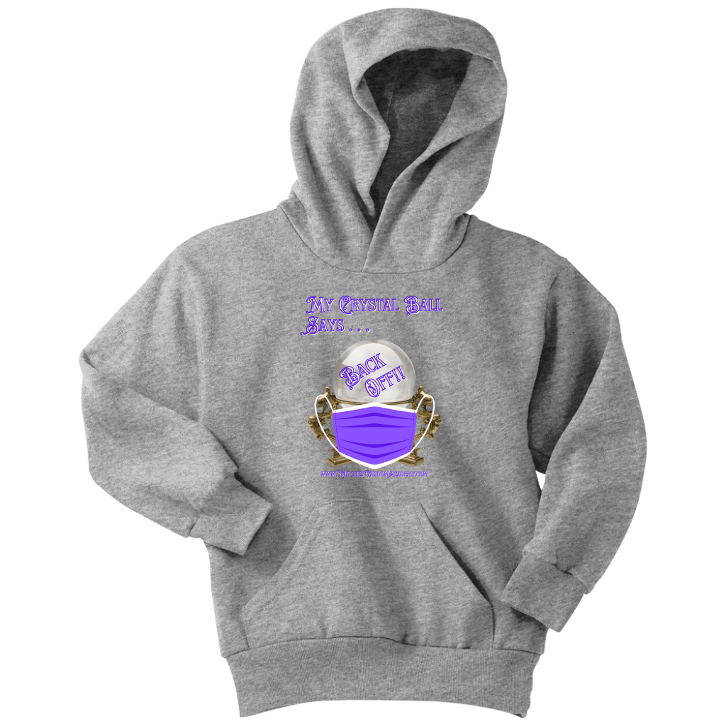 Crystal Ball "Back Off" Mask - Youth Hoodie