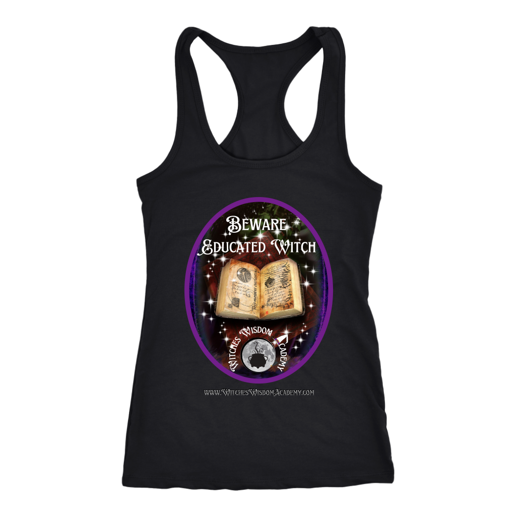 Beware Educated Witch - Next Level Racerback Tank
