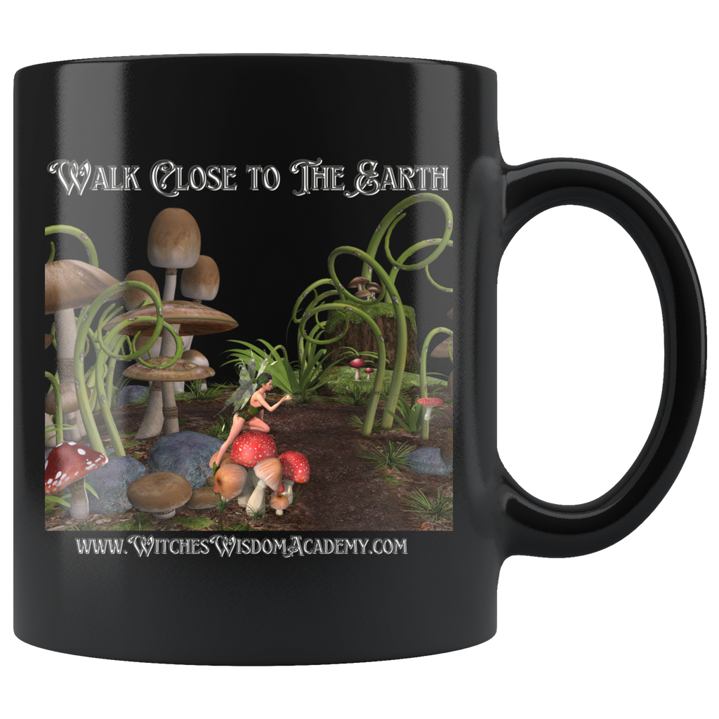 Walk Close to the Earth - Mug, Black