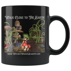 Walk Close to the Earth - Mug, Black
