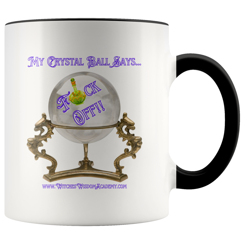 Crystal Ball Says F/Off - Accent Mug