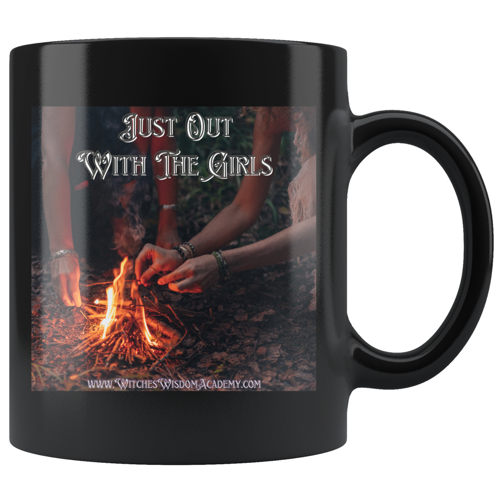 Out with the Girls, Forest - Mug, Black