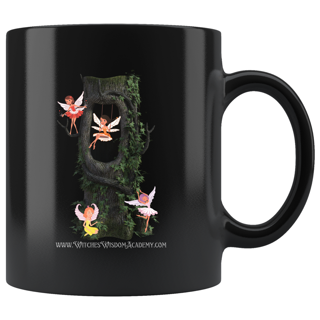 Fae at Play - Mug, Black