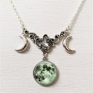 Triple moon Constellation Necklace