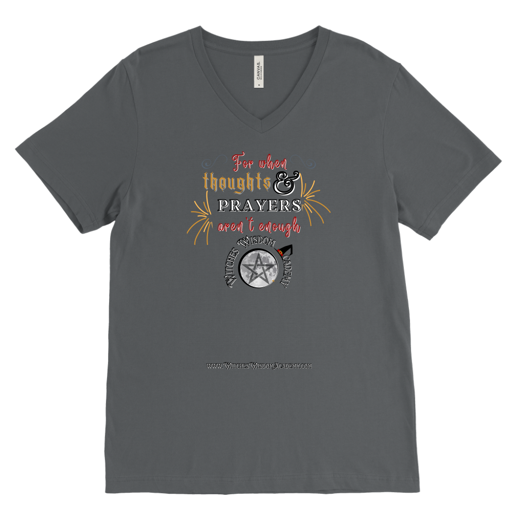 Thoughts & Prayers - Canvas Mens V-Neck