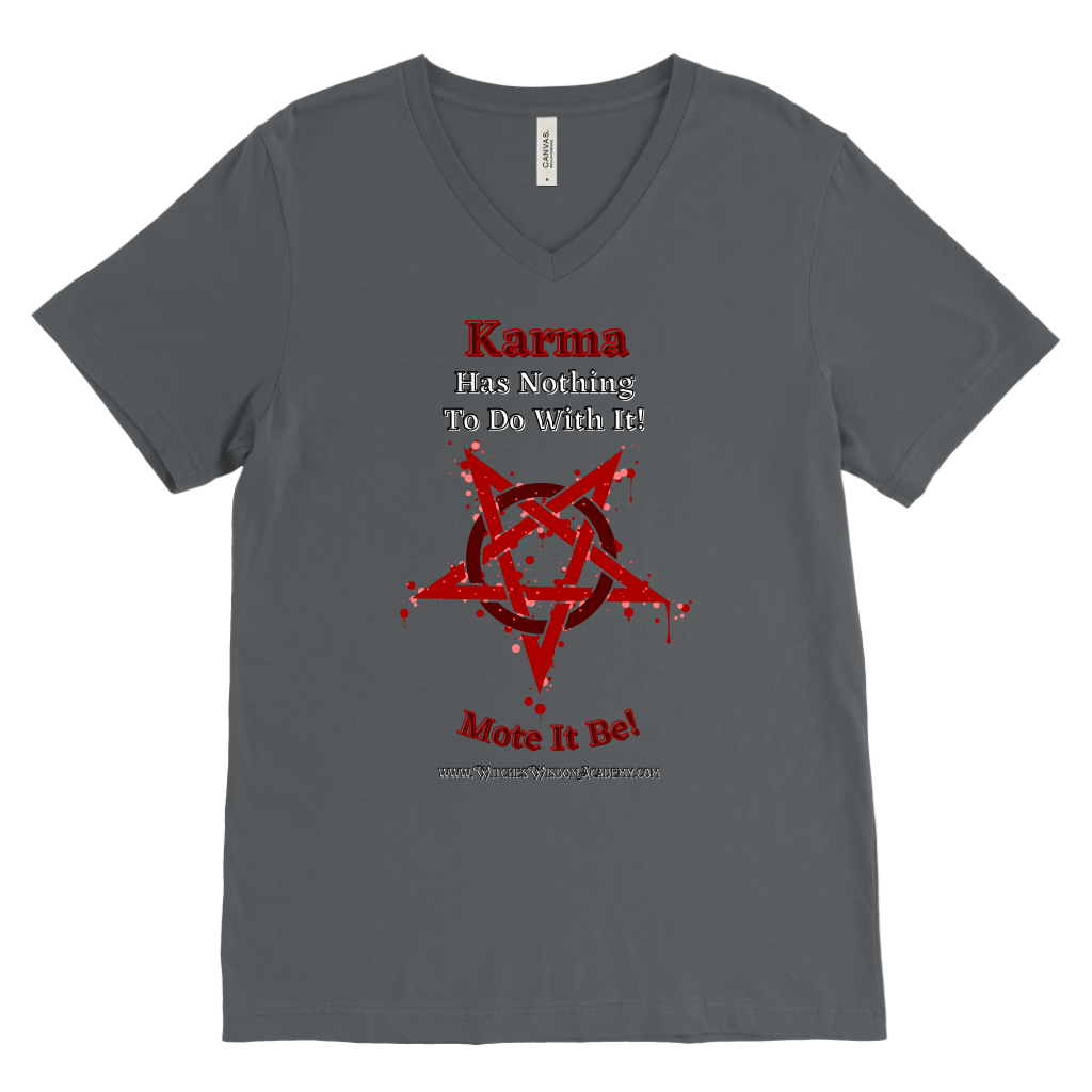 Not Karma Pentacle - Canvas Mens V-Neck