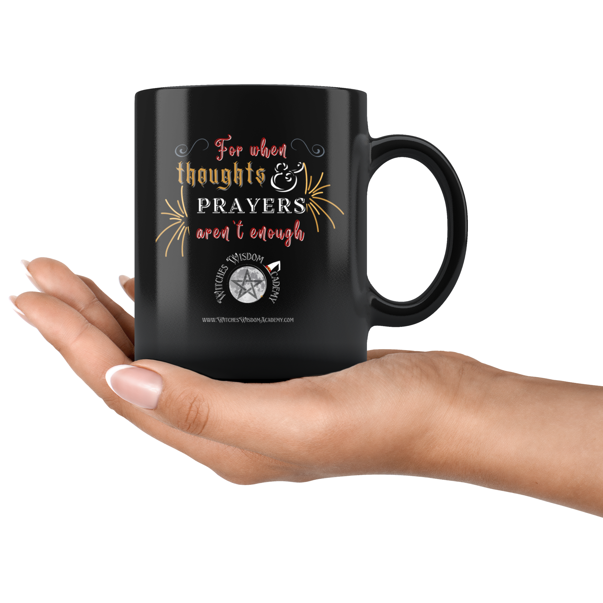 Thoughts & Prayers Aren't Enough - Mug, Black