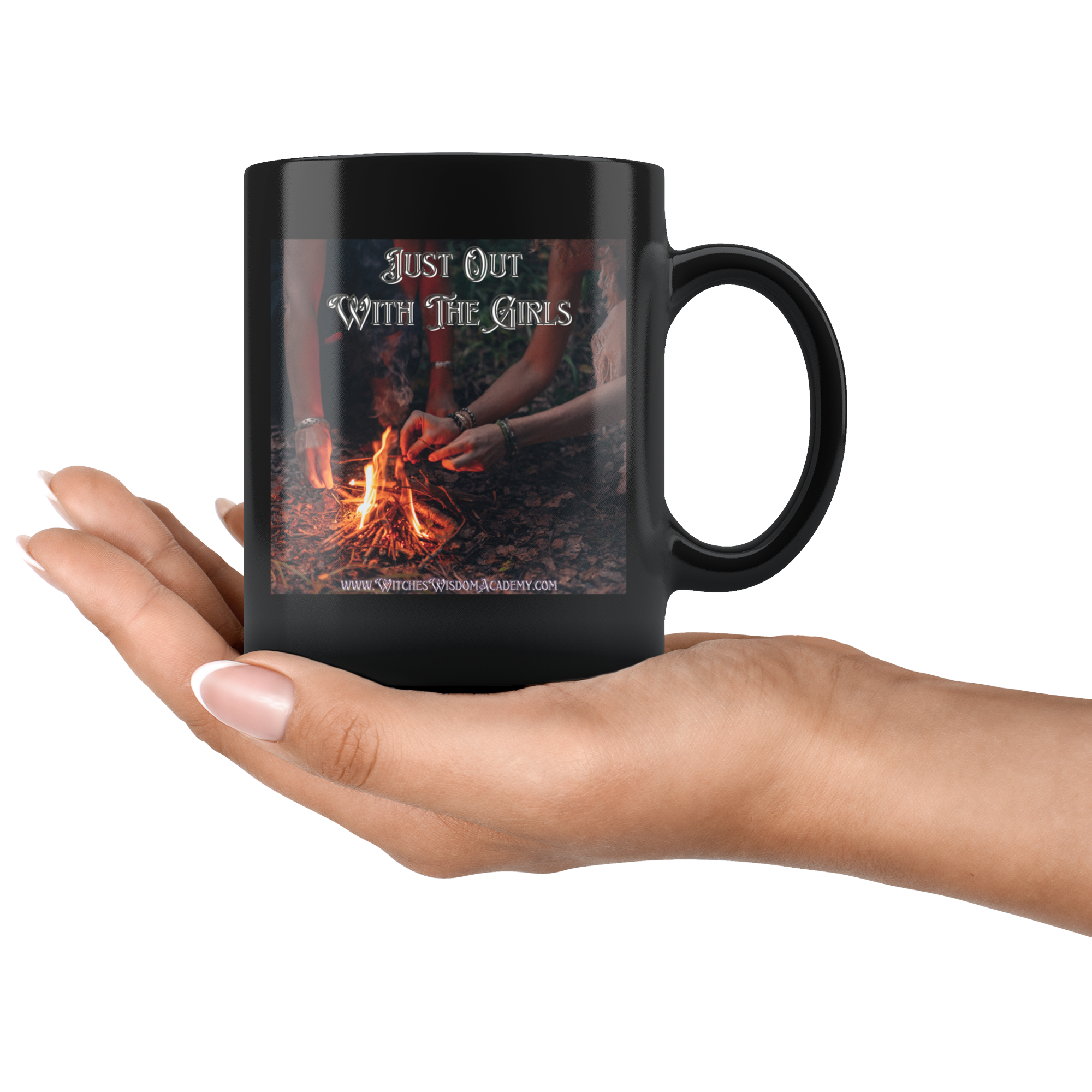 Out with the Girls, Forest - Mug, Black